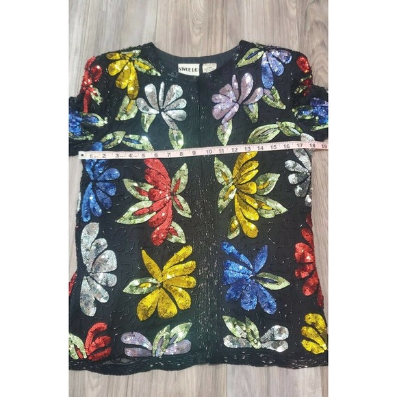 Vintage Swee Lo Beaded Sequin Cocktail Jacket. Size Small - Picture 4 of 8